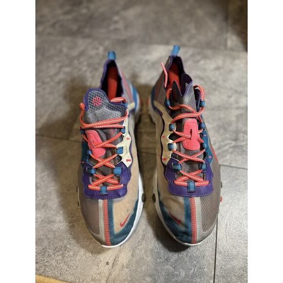 NIKE REACT Element 87 VT2 Running Shoes Mens Sz 11.5 Red Orbit CJ6897-061 - Picture 1 of 8